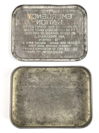 Großbritannien 2.Weltkrieg,Dose für Notration " Emergency ration" Leer, guter Zustand