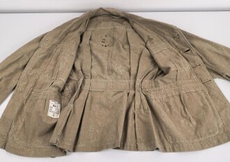 Großbritannien , Jacket, bush, khaki. Size 3, dated 1950. Used