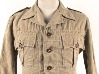 Großbritannien , Jacket, bush, khaki. Size 3, dated 1950. Used