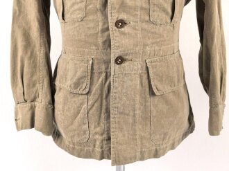 Großbritannien , Jacket, bush, khaki. Size 3, dated 1950. Used