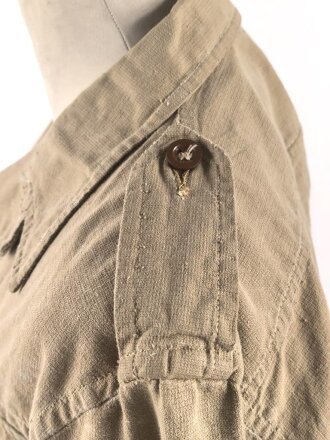 Großbritannien , Jacket, bush, khaki. Size 3, dated 1950. Used