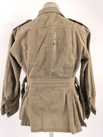 Großbritannien , Jacket, bush, khaki. Size 3, dated 1950. Used