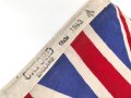 Großbritannien, Royal Navy white Ensign flag, size 18 x 34, dated 1943. Used, good condition