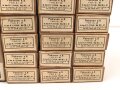 Pappkasten für 300 Schuss Munition 8x 57 ( für k98 ) . 20 Pappschachteln enthalten, alles zusammengehörig. OHNE Inhalt - Complete matching set for 300 k98 rounds, EMPTY BOXES
