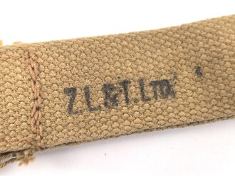 Canadian, Inglis high power pistol, wood Buttstock holster strap.  Very good condition