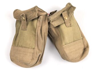 British 1943 dated pattern 1937  basic ammo pouch, unused, pair