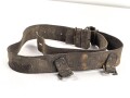 British, early WWII leather combat belt. Uncleaned
