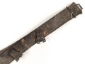 British, early WWII leather combat belt. Uncleaned