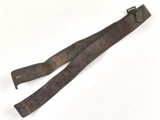 British, early WWII leather combat belt. Incomplete,...