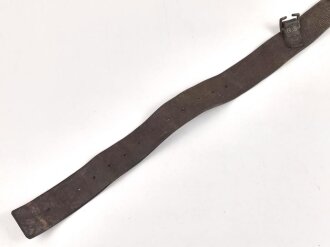 British, early WWII leather combat belt. Incomplete,...