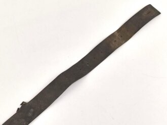 British, early WWII leather combat belt. Incomplete, uncleaned
