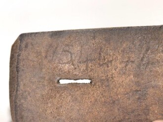 British, early WWII leather combat belt. Incomplete, uncleaned