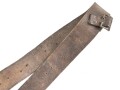 British, early WWII leather combat belt. Incomplete, uncleaned