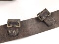 British, early WWII leather combat belt. Incomplete, uncleaned