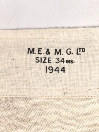 British 1944 dated short drawers, size 34, new old stock