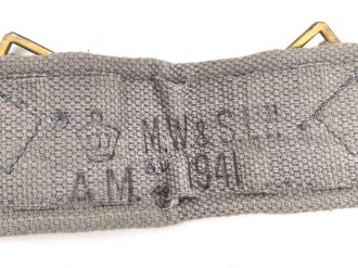 British Royal Air Force Pattern 1925 adjustment strap, dated 1941