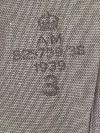 British Royal Air Force Pattern 1925 Gaiters, size 3, dated 1939, very good condition