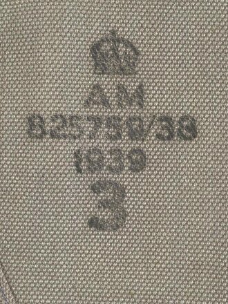 British Royal Air Force Pattern 1925 Gaiters, size 3, dated 1939, very good condition