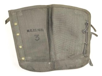 British Royal Air Force Pattern 1925 Gaiters, size 3, dated 1939, good condition