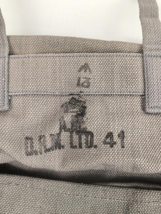 British Royal Air Force Pattern 1925 Rucksack, top and bottom part. Dated 1940 and 41. Unused