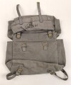 British Royal Air Force Pattern 1925 Rucksack, top and bottom part. Dated 1940 and 41. Unused