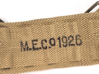 British Pattern 1925 Cartridge carrier belt set. 1926 dated, unused.