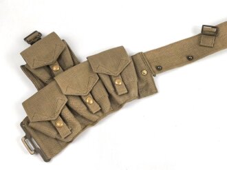 British Pattern 1925 Cartridge carrier belt set. 1926 dated, unused.