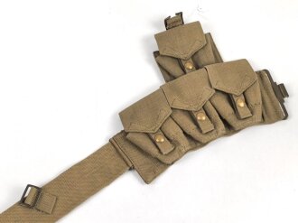 British Pattern 1925 Cartridge carrier belt set. 1926 dated, unused.