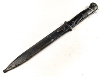 Seitengewehr Modell 84/98 für k98 der Wehrmacht. Nummerngleiches Stück von 41 fnj