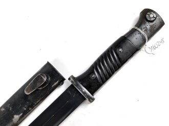 Seitengewehr Modell 84/98 für k98 der Wehrmacht. Nummerngleiches Stück von 41 fnj