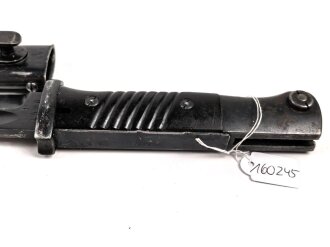 Seitengewehr Modell 84/98 für k98 der Wehrmacht. Nummerngleiches Stück von 41 fnj