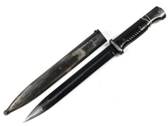 Seitengewehr Modell 84/98 für k98 der Wehrmacht. Nummerngleiches Stück von 41 fnj