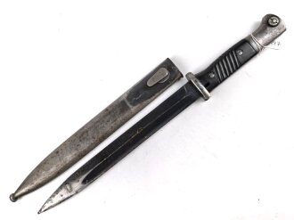 Seitengewehr Modell 84/98 für k98 der Wehrmacht. Nummerngleiches Stück von 41 asw