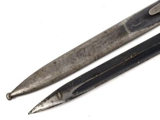 Seitengewehr Modell 84/98 für k98 der Wehrmacht. Nummerngleiches Stück von 41 asw