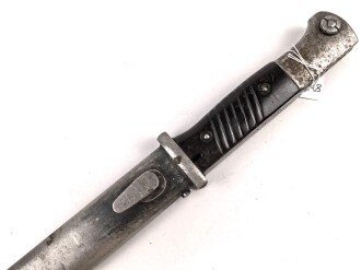 Seitengewehr Modell 84/98 für k98 der Wehrmacht. Nummerngleiches Stück von 41 cvl