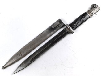 Seitengewehr Modell 84/98 für k98 der Wehrmacht. Nummerngleiches Stück von 41 cvl