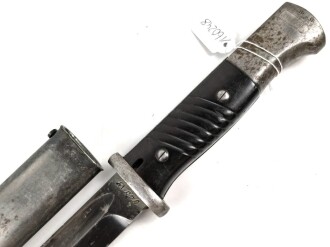 Seitengewehr Modell 84/98 für k98 der Wehrmacht. Nummerngleiches Stück von 41 cvl