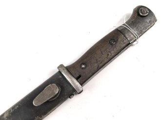 Seitengewehr Modell 84/98 für k98 der Wehrmacht. Nummerngleiches Stück von 42 fnj