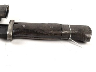 Seitengewehr Modell 84/98 für k98 der Wehrmacht. Nummerngleiches Stück von 42 fnj