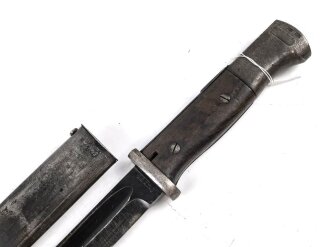 Seitengewehr Modell 84/98 für k98 der Wehrmacht. Nummerngleiches Stück von 42 fnj