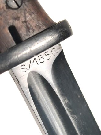 Seitengewehr M84/98 für K98 der Wehrmach, getragenes Stück