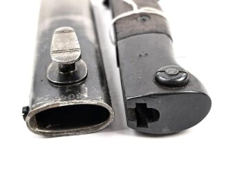 Seitengewehr M84/98 für K98 der Wehrmach, getragenes Stück