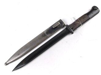 Seitengewehr M84/98 für K98 der Wehrmach, getragenes Stück