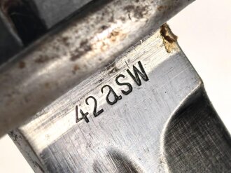 Seitengewehr M84/98 für K98 der Wehrmach, getragenes Stück