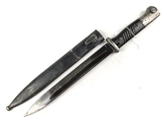 Seitengewehr M84/98 für K98 der Wehrmach, getragenes Stück