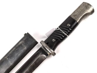 Seitengewehr M84/98 für K98 der Wehrmach, getragenes Stück