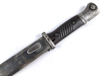 Seitengewehr M84/98 für K98 der Wehrmach, getragenes Stück