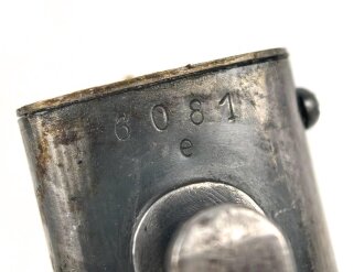 Seitengewehr M84/98 für K98 der Wehrmach, getragenes Stück