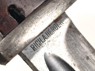 Seitengewehr M84/98 für K98 der Wehrmach, getragenes Stück