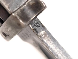 Seitengewehr M84/98 für K98 der Wehrmach, getragenes Stück